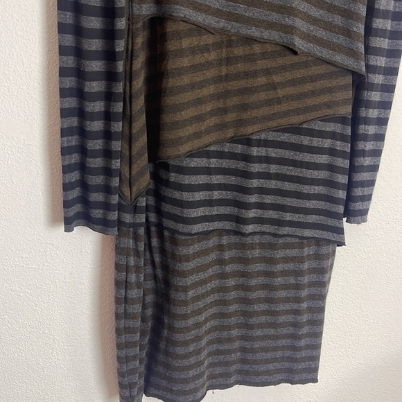 Joseph Ribkoff stripped tiered jersey dress 10 - Picture 3 of 6